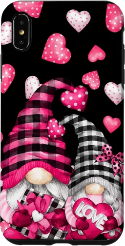 Vista 11 de Pink Buffalo Plaid Valentines Gnome Cute Love Heart Case for iPhone 17