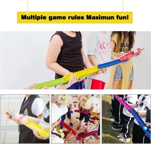 Vista 3 de KINDEN Team Building Exercise Activities Pipeline Kit Group Games, Half Pipes Indoor Outdoor Ice Breaker Group Learning Team Work Youth Sports for