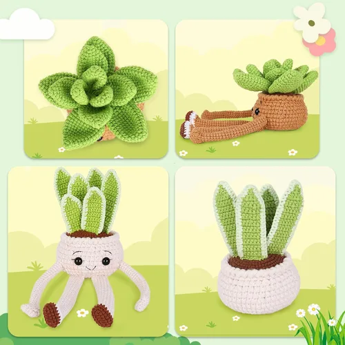 Vista 24 de Kit de ganchillo para principiantes, kit de inicio de ganchillo con tutoriales en video paso a paso, kits de aprendizaje para adultos y niños