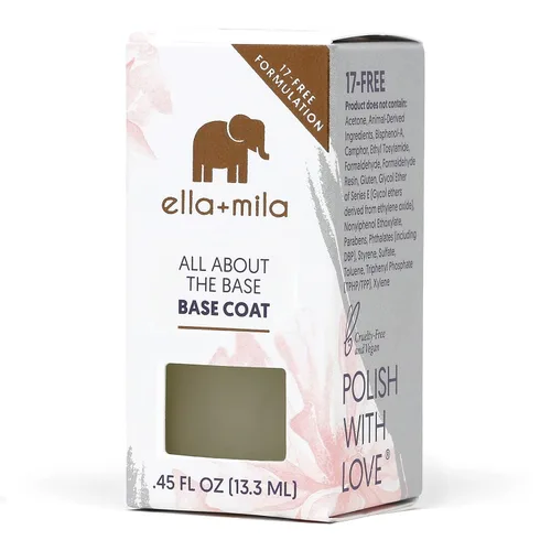 Vista 9 de ella+mila Ridge Filler - Esmalte de uñas de capa base, tratamiento de uñas suavizante y relleno de Ridge de larga duración, esmalte transparente