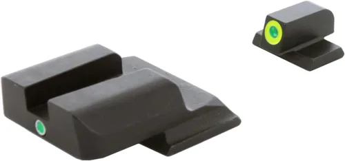 Vista 5 de AMERIGLO i-Dot Sight Set, compatible con Smith & Wesson M&P Shield (excluye EZ) Miras nocturnas delanteras y traseras de tritio verde de alto