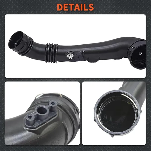 Vista 7 de labwork Manguera de admisión Intercooler Manguera a carcasa del acelerador 13717615026 Reemplazo para BMW 135i 335i 2011
