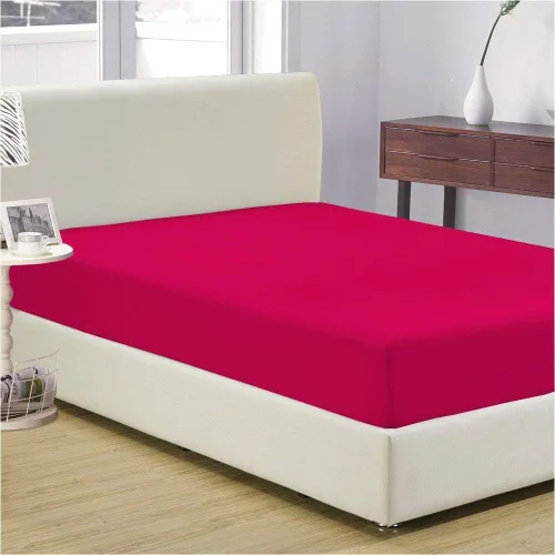 Vista 51 de Sábana bajera ajustable de color burdeos, 1 pieza, con bolsillo extra profundo, se adapta a colchones de 45,7 a 21.2 in en todo elástico de calidad