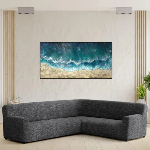 Vista 2 de PAULATO BY GAICO Funda para sillón sofá desmontable para muebles elástica de doble vista colección Microfibra