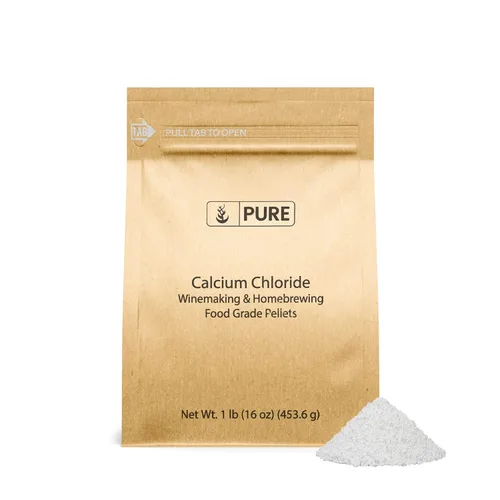 Pure Original Ingredients Cloruro de calcio (1 libra) apto para alimentos, para hacer vino, cerveza casera y hacer queso