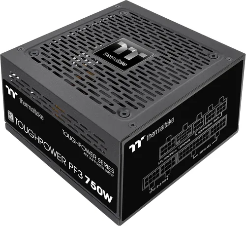 Thermaltake Toughpower PF3 ATX 3.0 750W 80+ Platinum Full Modular SLI/Crossfire Ready Fuente de alimentación; conector PCIe 5.0 12VHPWR incluido; 10
