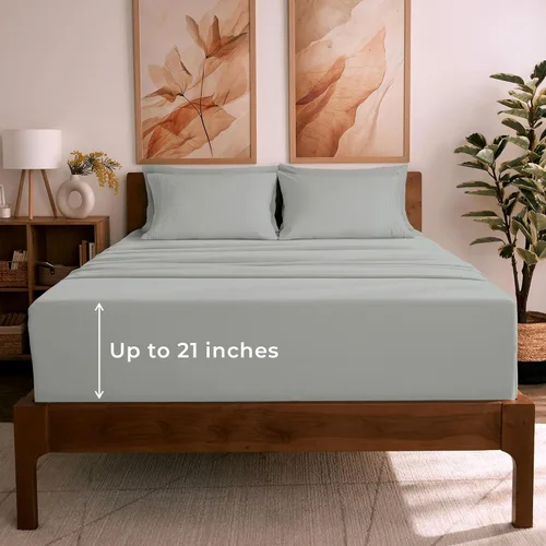 Vista 54 de Mellanni - Juego de sábanas individual de 4 piezas de la colección icónica, (incluyendo 2 fundas de almohada), bolsillo profundo de 16 pulgadas