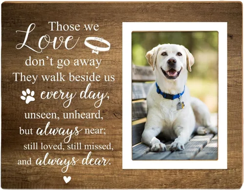 Itsoly Memorial Picture Frame, Pet Picture Frame, Sympathy Gifts for Loss of Loved Pet, Bereavement Gifts for Loss of Dog, Dog Remembrance Photo