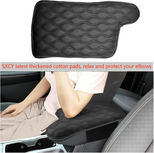 Vista 2 de SXCY Almohadilla para Reposabrazos Compatible con Ford Ranger 2019-2022 2023 Cubierta para Reposabrazos Cojín para Reposabrazos de Consola Central