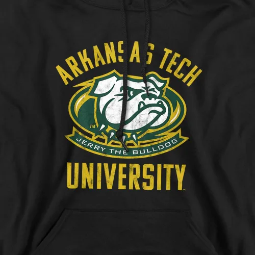 Vista 2 de Arkansas Tech University Sudadera con capucha unisex oficial para adultos