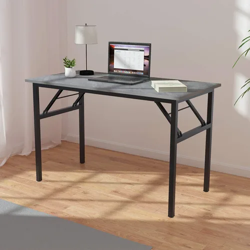 Vista 72 de DlandHome Escritorio plegable pequeño de 31.5 pulgadas, escritorio de computadora para oficina en casa, mesa plegable para espacios pequeños,