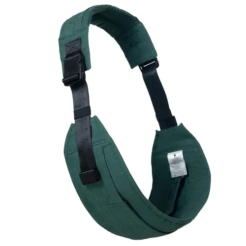 Vista 10 de AUYEAZGO Portabebés para niños pequeños, algodón de alta calidad, asiento grande y soporte de espalda, con bolsillo grande, talla única, ideal