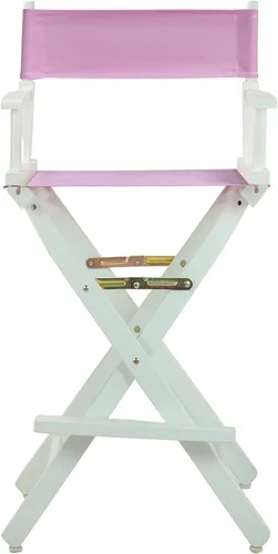 Vista 268 de Casual Home - Silla de director de 24.0 in, marco negro, con lona azul marino, altura de mostrador