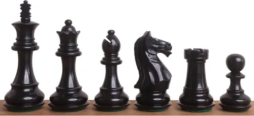 Vista 3 de RoyalChessMall - Juego de piezas de ajedrez Staunton Fierce Knight - Boj ponderado - Reinas extra de 3.5 pulgadas