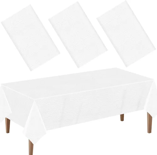 Vista 31 de 2 Pcs Welcome Back to School Tablecloth,54x108 Inch Disposable Plastic Waterproof Table Cover First Day of School Party Decoration(Black)