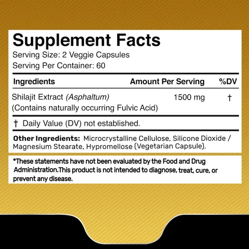 Vista 2 de WELLNESS LABSRX Shilajit Pure Himalayan Cápsulas 15,000 mg - Gomitas de creatina 5000 mg