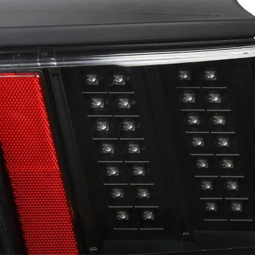 Vista 7 de SPEC-D TUNING Luces traseras LED negras con señal secuencial compatible con Ford Mustang 1999-2004, conjunto de par izquierdo + derecho Lente ahumado