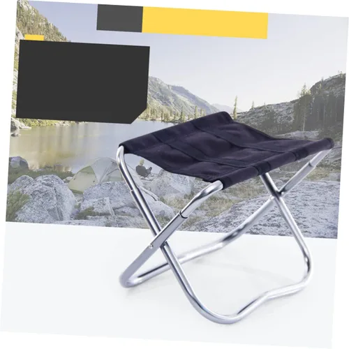 Vista 7 de Portable Folding Stool for Camping Fishing and BBQ Lightweight Outdoor Seat with Canvas Surface for Easy Setup and Carrying