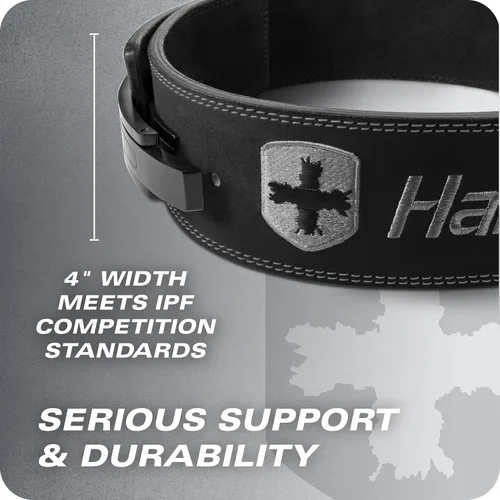 Vista 7 de Heavy Duty 10mm Lever Belt for Powerlifting - IPF Approved, 4" Wide, Adjustable Steel Lever Tensioning, Comfort Fit with Suede Lining, Durable Core