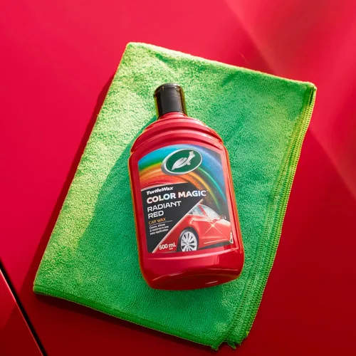 Vista 4 de Turtle Wax 52711 Color Magic Cera para Pintura de Coche Restaura Color y Brillo Rojo 500 ml