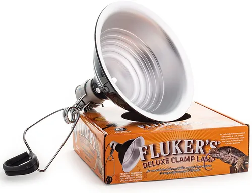 Vista 2 de Fluker's Repta-Clamp Lámpara Cerámica con Interruptor de Intensidad Regulable, 5.5 pulgadas