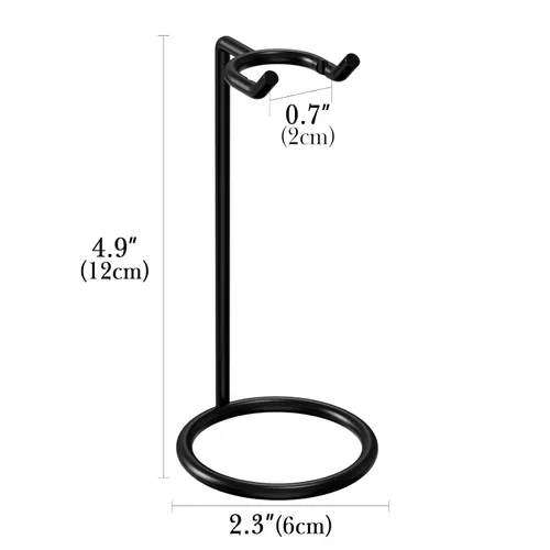 Vista 2 de Linkidea Paquete de 2 soportes de acero inoxidable para maquinilla de afeitar de seguridad, soporte de afeitadora de viaje, compatible