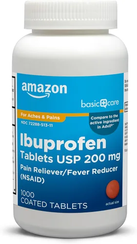 Vista 9 de Amazon Basic Care Tabletas de ibuprofeno de 200 mg, analgésico/reductor de fiebre, 100 unidades (el embalaje puede variar)