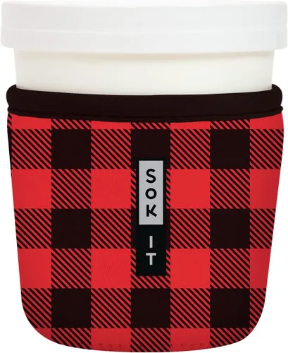 Vista 115 de Sok It IceCreamSok Cubierta de Neopreno Aislante (Floral Abstracto, Pintas de Helado Rectas)