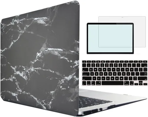 Vista 16 de Funda compatible con MacBook Pro de 13 pulgadas con CD-ROM modelo A1278 versión 2008-2012, carcasa rígida 4 en 1 de plástico a presión con protector