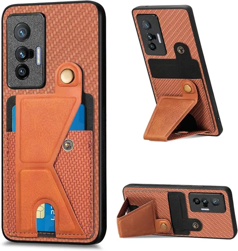 Vista 126 de Funda para Oppo K10x / OnePlus Nord CE 2 Lite 5G Funda para Realme 9 5G / 9 Pro / Q5 / V25 Funda de piel sintética con ranuras para tarjetas