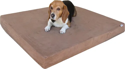 Vista 12 de Dogbed4less Cama ortopédica para perros con espuma viscoelástica para mascotas medianas y grandes, forro impermeable con cubierta externa de nailon
