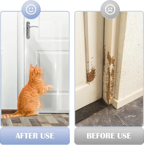 Vista 3 de Protector de arañazos de puerta contra arañazos de perros, 200 x 8.3 pulgadas, protector de arañazos para puerta de perro, cinta disuasoria ultra