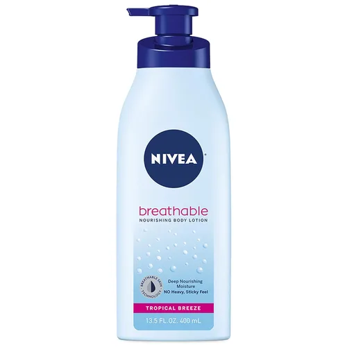 Vista 17 de NIVEA Loción corporal nutritiva transpirable Fresh Fusion, loción corporal para piel seca, botella de bomba de 13.5 onzas líquidas