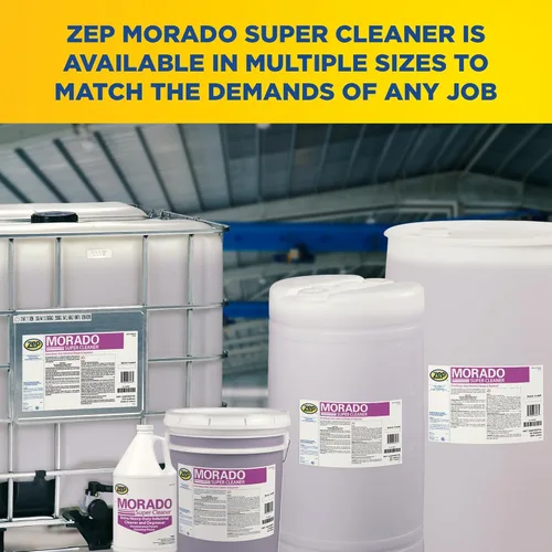 Vista 6 de Zep Morado Purple 85635 - Limpiador concentrado de 5 galones (1 unidad) - Desengrasante industrial extra resistente, libre de fosfato, concentrado