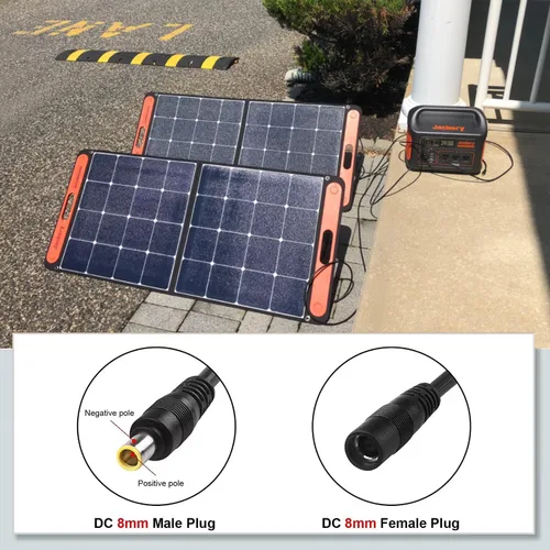 Vista 4 de Combiner 0.315 in 3.3ft 14AWG DC 0.315 in macho a hembra 2X Combiner Cable Y Splitter Solar Paralelo Cable adaptador para Jackery/Goal