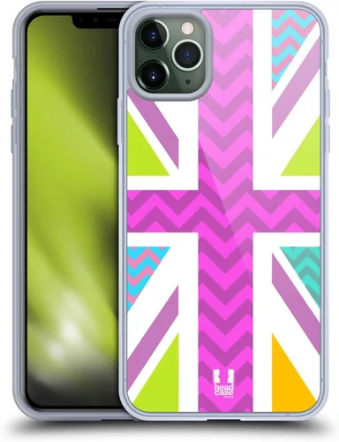 Vista 106 de Head Case Designs Blue Gingham Union Jack Collection - Funda de gel suave compatible con Apple iPhone 7 Plus/iPhone 8 Plus