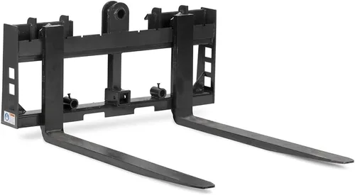 Titan Attachments Marco de horquilla de palet serie Economy, cuchillas de horquilla de 36 pulgadas, conexión de enganche rápido para minicargadora,