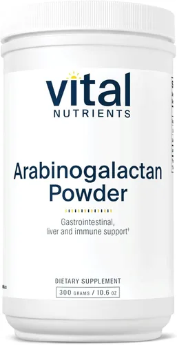 Vital Nutrients Arabinogalactan Powder | Suplemento vegano para apoyar la salud gastrointestinal, el hígado y el apoyo inmunológico* | Sin gluten,