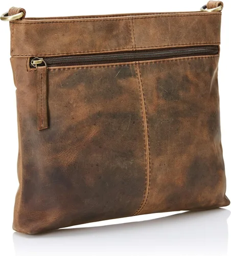 Vista 2 de Ruzioon - Bolso bandolera de piel vintage para mujer bolso de hombro y bolsos de mano