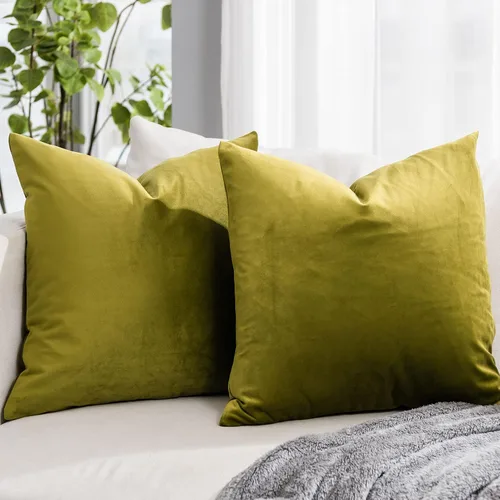 Vista 8 de Juego de 2 fundas de almohada de terciopelo suave negro de 14 x 14 pulgadas para sofá, cama, sala de estar, fundas decorativas de lujo cuadradas