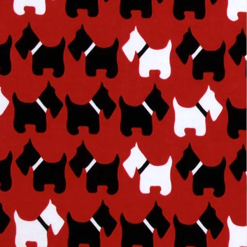 Vista 3 de CafePress Scottie Dogs - Bolsa de compras de lona color beige natural reutilizable