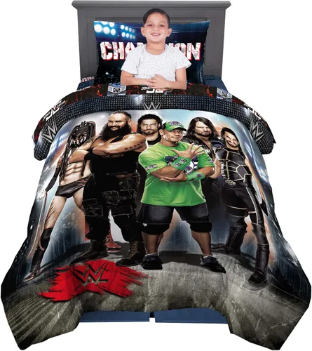 Vista 91 de Juego de ropa de cama clásico retro arcoíris de los Cariñositos, 7 piezas, edredón y sábanas supersuaves con funda de almohada, tamaño matrimonial