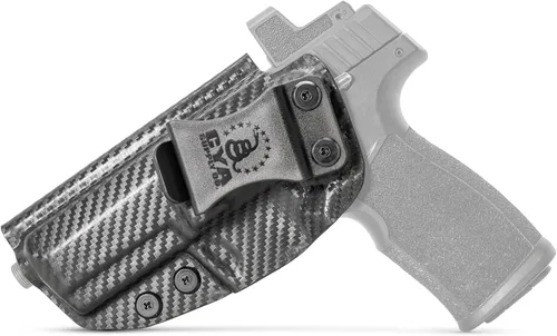 Vista 54 de CYA Supply Co. - Fundas IWB de fibra de carbono listas para ópticas - Múltiples ajustes - Compañía de veteranos - Hecho en EE. UU