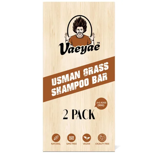 Vista 8 de Usman Grass - Barra de champú sólido oscuro para el crecimiento y el oscurecimiento del cabello, productos inversos para pérdida de cabello gris