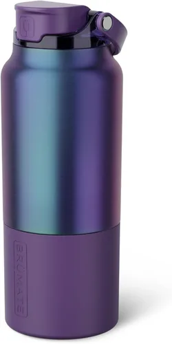 Vista 22 de BrüMate Rise Botella de agua de 25oz con popote de silicona cubierto Botella de agua aislada 100% a prueba de fugas Base apta para portavasos