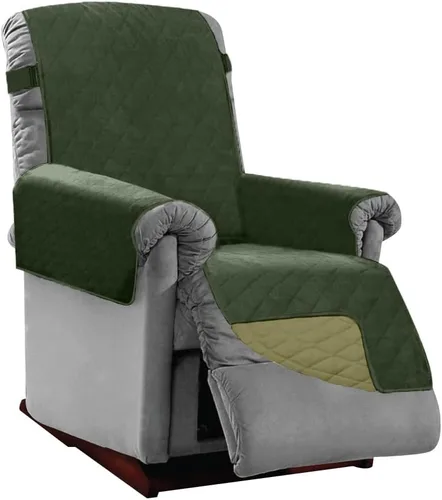 Vista 105 de Sofa Shield - Funda para sillón reclinable con correa patentada, protector de cojín, funda reversible diseñada en EE. UU. resistente a manchas