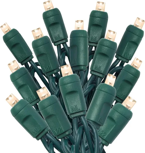 Vista 13 de HLO Lighting Luces de Navidad LED verde azulado de 0.197 in Mini luces LED de Navidad de gran angular para uso en interiores y exteriores 70