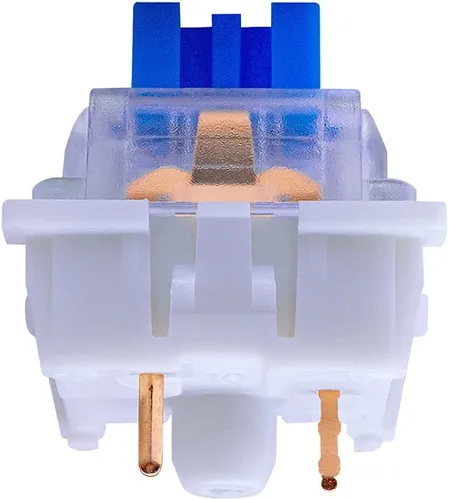 Vista 2 de outemu Blue Switch 3 Pin Keyswitch- Gateron& Cherry MX Equivalent DIY Replaceable Switches for Mechanical Gaming Keyboard (20 PCS) (Blue)