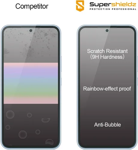 Vista 2 de Supershieldz Protector de pantalla de vidrio templado diseñado para Samsung Galaxy A54 5G, antiarañazos, sin burbujas