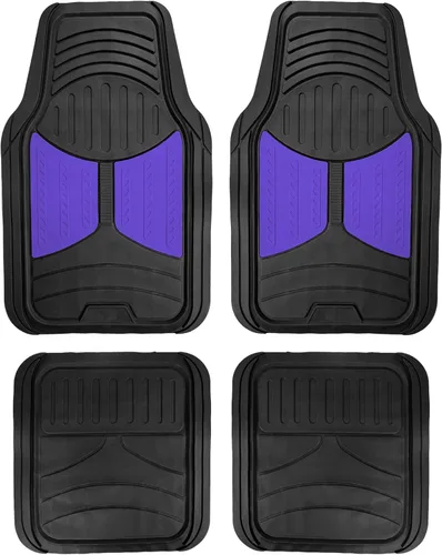 Vista 19 de FH Group Monster Eye - Juego completo de alfombrillas de goma con forro de vinilo recortable para maletero / alfombrilla de carga negra, se adapta a